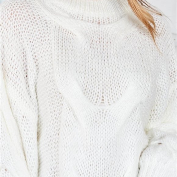Contemporary  IVORY SWEATER - Picture 5 of 7
